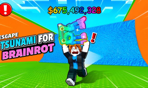 Play Escape Tsunami for Brainrots! now!