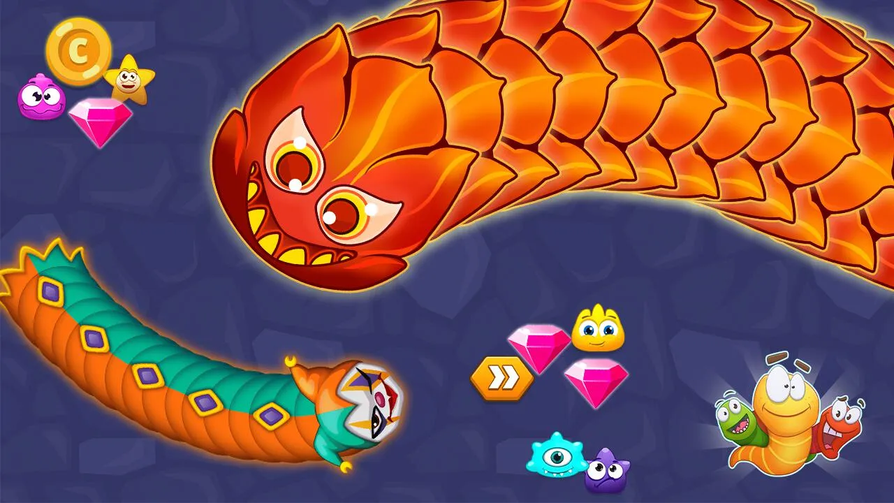 PLay Worm Hunt - Snake Game iO zone now!